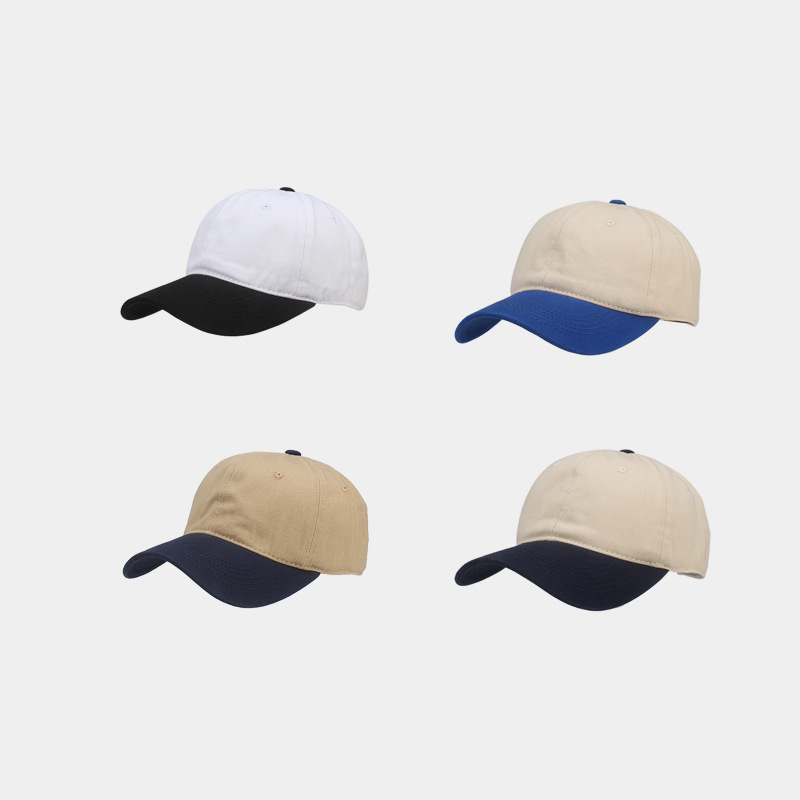 INS costura simple tapa suave gorra de béisbol de los hombres europeos y americanos británicos retro gorra enarbolada pareja de moda de las mujeres sombrero para el sol