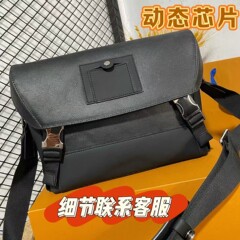 25新款铝家voyage邮差包时尚经典老花双塔扣真皮斜挎单肩翻盖包