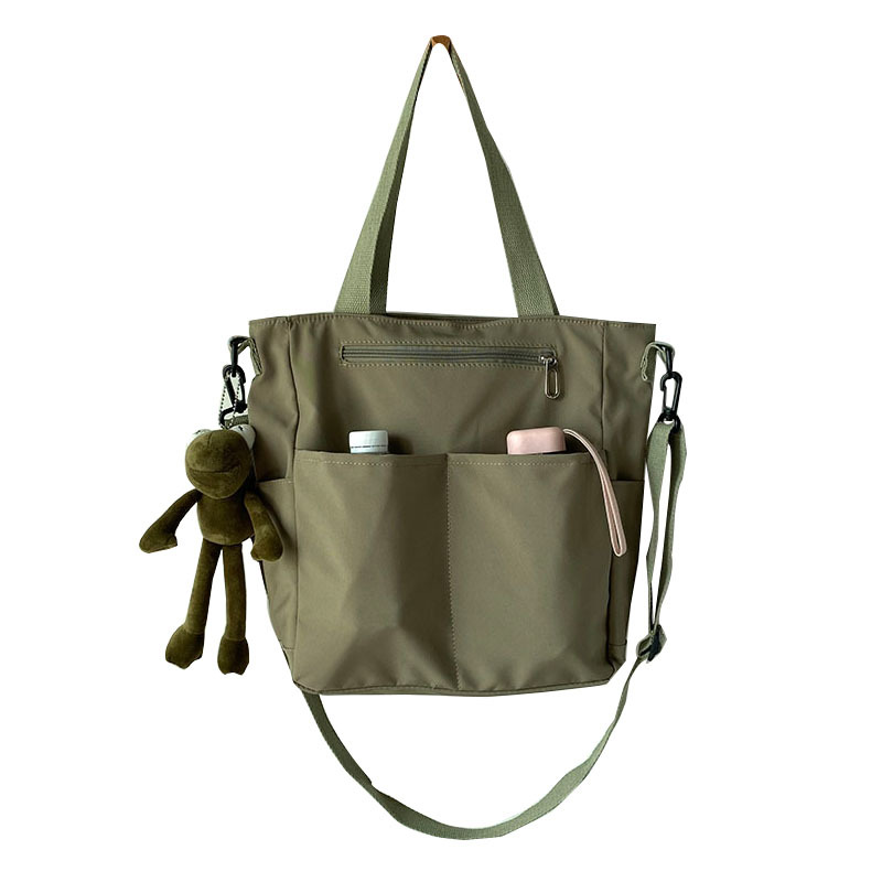 Bolsa de lona impermeable bolsa de hombro de verano para mujer bolsa de gran capacidad para mujer bolsa de mensajero para estudiantes universitarios