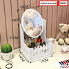 Handheld table mirror, simple dressing table for elementary school students, storage box, internet celebrity