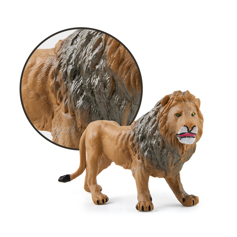 Fuente de la fábrica de simulación infantil bosque modelo animal elefante tigre león animal hecho a mano modelo decoración juguete