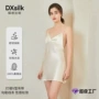 露背v领薄款透气睡裙