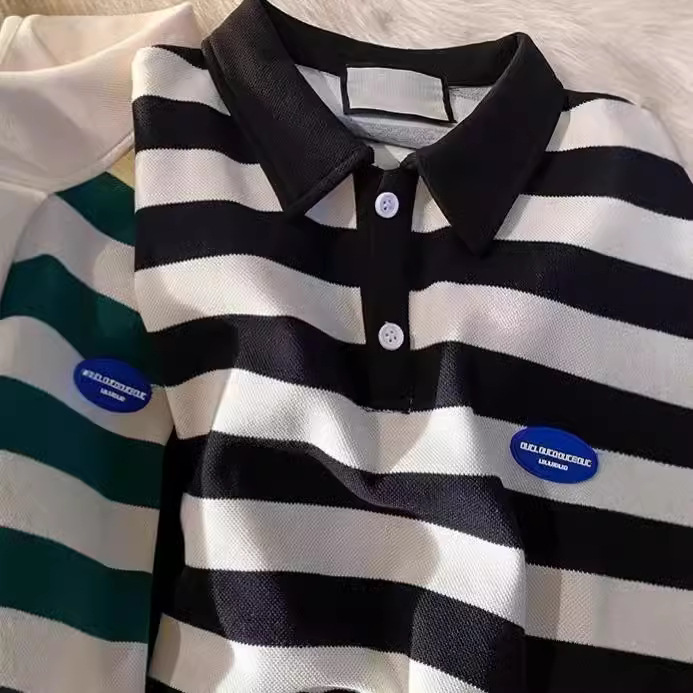 Camiseta de verano solapa polo de manga corta marca de moda masculina estilo coreano delgado tendencia 2024 nueva camiseta de todo fósforo