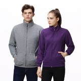 Утепленная хлопковая толстовка, кардиган для работы, с печатью вашего логотипа, с вышивкой