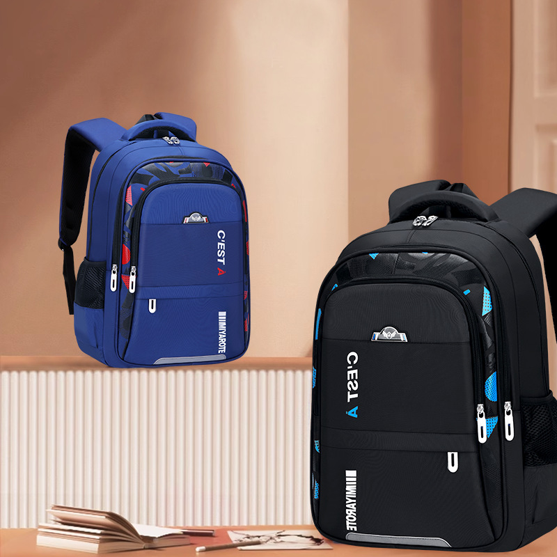 2024 New Schoolbags for Boys, Primary School Students, Kidsren's Backpacks for Grades 1-3, 3, 4, 5 to 6, Burden Reduction, Lingzhi