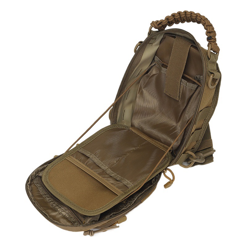 New chest bag outdoor portable cycling bag camouflage outdoor sports small chest bag laser punching bag
