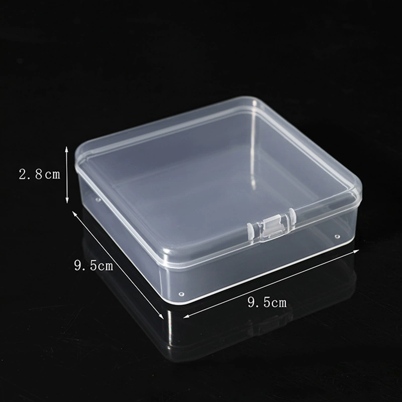 9.5 квадратная коробка квадратная прозрачная коробка для хранения pp упаковочная коробка для деталей оборудования высокой проницаемости коробка пластиковая небольшая коробка