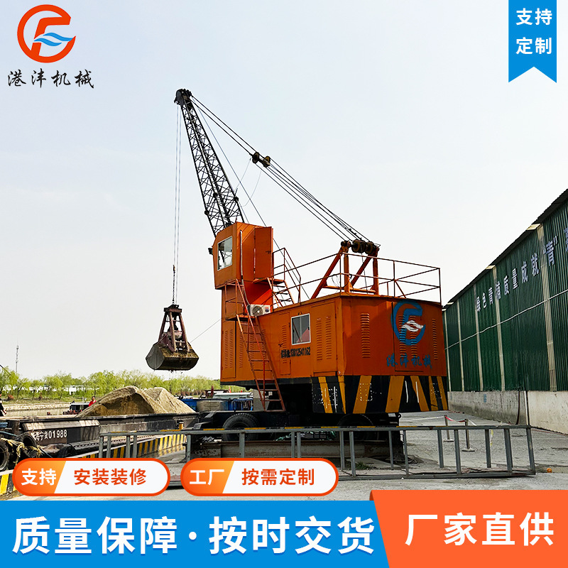 轮胎式龙门吊港口货场户外电动葫芦旋转移动式轮胎式龙门吊