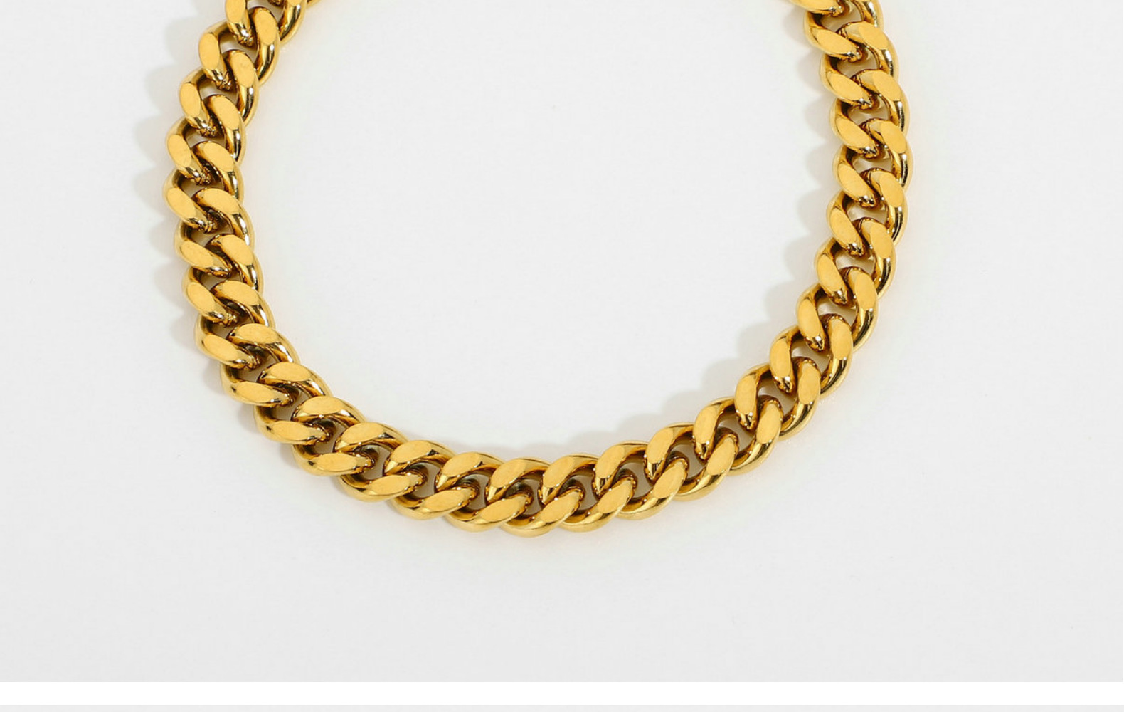 fashion 18K goldplatedchain stainless steel braceletpicture7