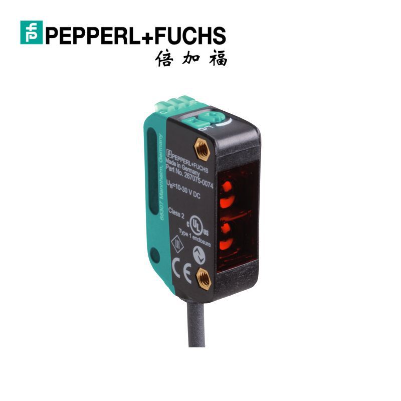 (267075-0080)OBT350-R100-2EP-IO倍加福三角测量光电传感器原装