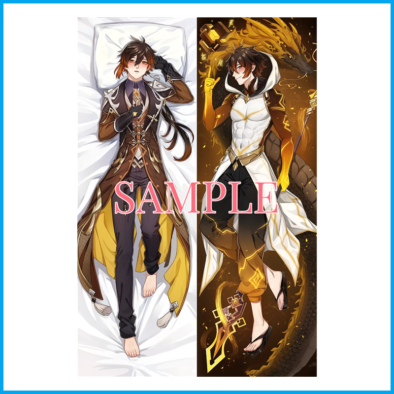 Genshin Impact Levensgrote Klee Anime Game Kussenhoes en Kussen Set