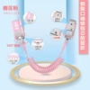 Rotating head key lock core-covered anti-cut pink