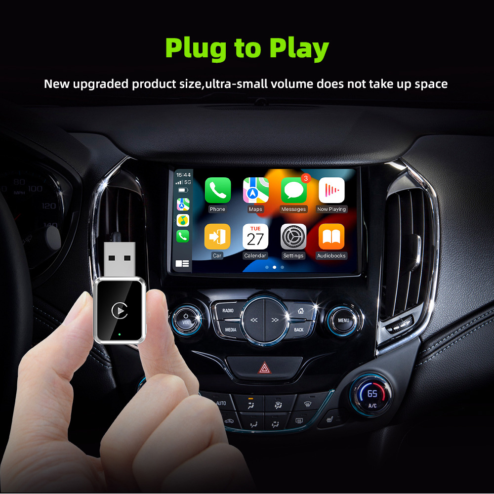 Wireless Carplay Car Box USB Smart Interconnect for Android and Iphone, Universal, No Wiring Required, High-Definition Screen Projection