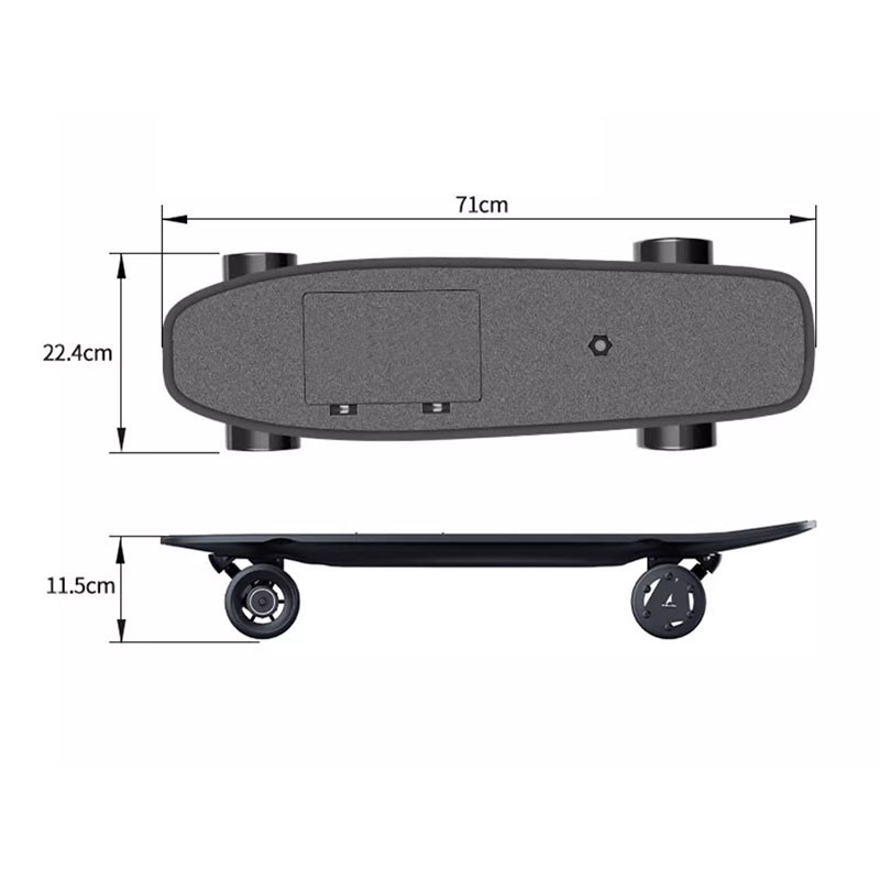 Electric Skateboard Dual Drive Detachable Battery 36V Wireless Remote