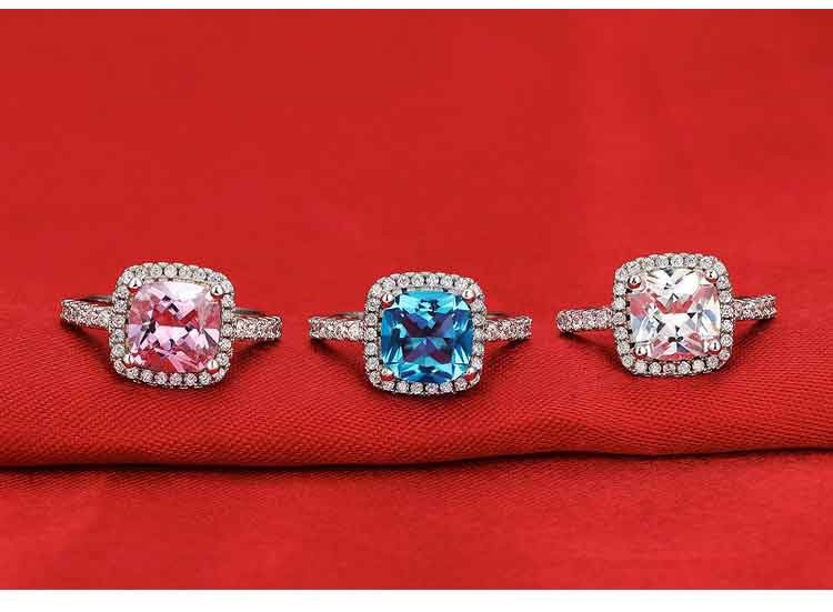 Bunter Schatz-Diamant-Ring der Moonso-Luxusmode-fetten quadratischen Frauen übertriebene tägliche Bestellung R820_voghion.com