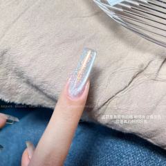 小穎美甲-閃耀極光貓眼膠（單色）亞克力透明罐6g 罐裝甲油膠