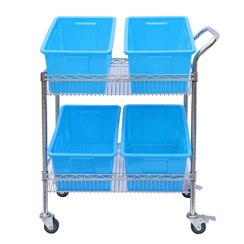 Logistics warehouse, express sorting, inclined pocket net, two-story trolley, e-commerce inclined trolley, packaging and shipping, sorting truck