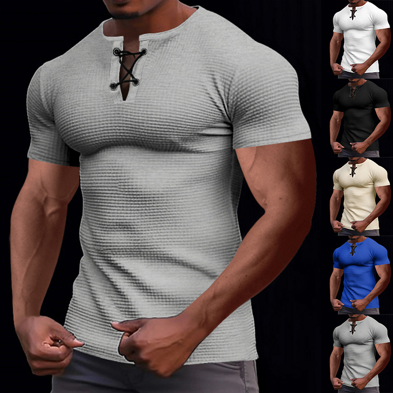 Men's Solid Color T-shirt Men's Clothing display picture 5