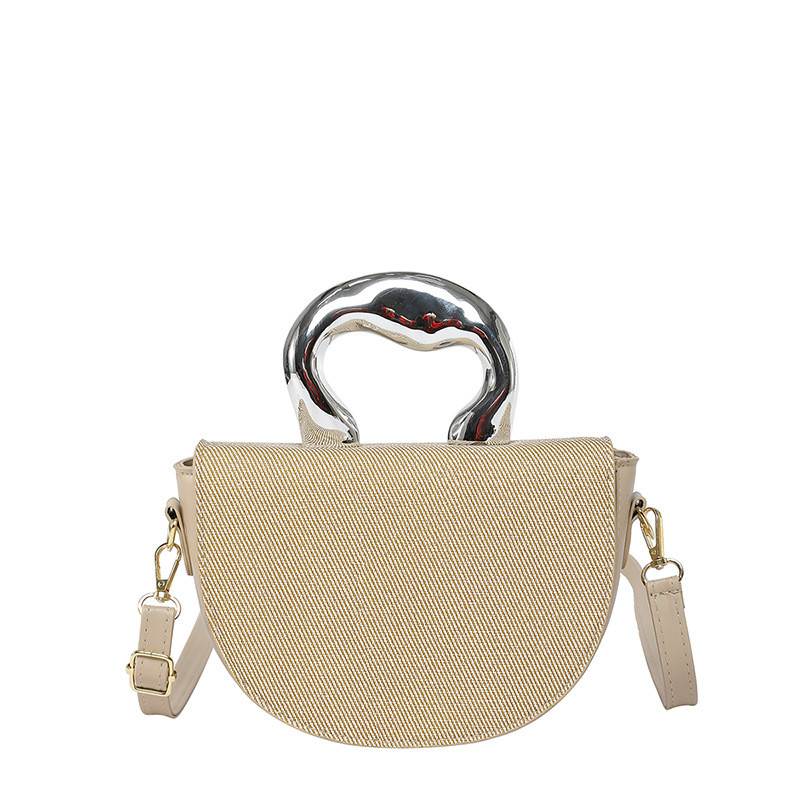 Bolso de diseño de nicho 2025 primavera nuevo bolso de mujer bolso de hombro de moda personalizado bolso de mensajero de costura de color de contraste marea