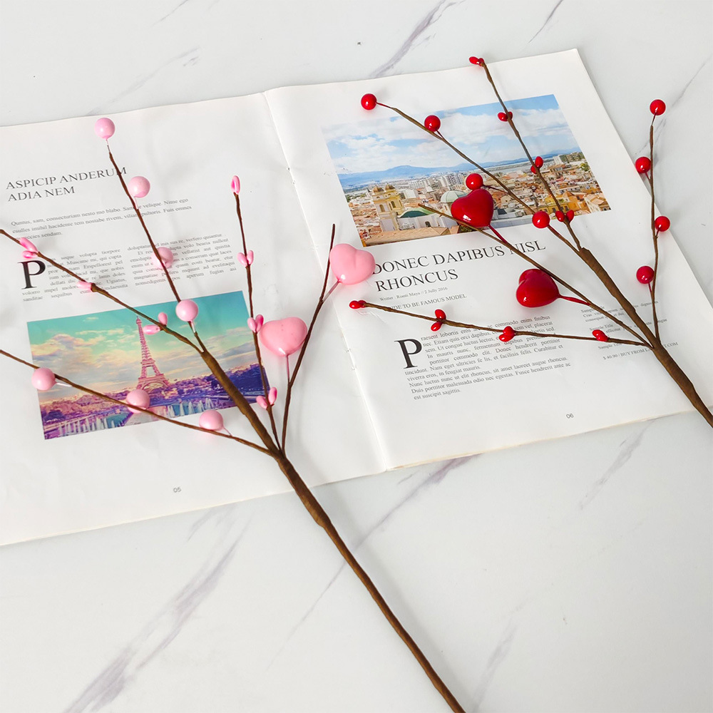 2025 transfronterizo nuevo día de San Valentín amor decoración de bayas tapones estilo europeo y americano decoración del hogar hecha a mano Amazon