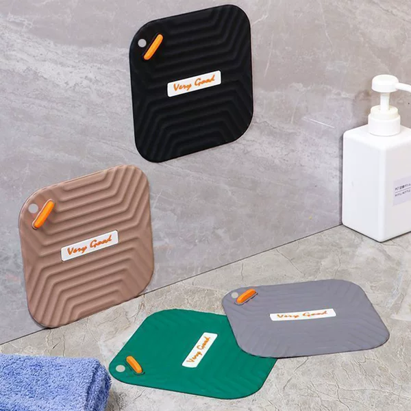 Silicone anti-odor floor drain cover, bathroom sewer anti-odor device, basin sink anti-clogging water-blocking mat, insect-proof