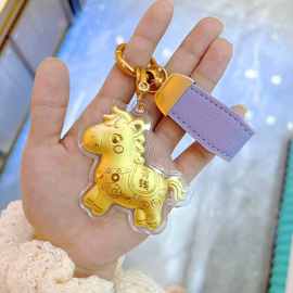 足金999马上有钱黄金手机挂坠拉布布KT猫包包挂坠车挂伴手礼品