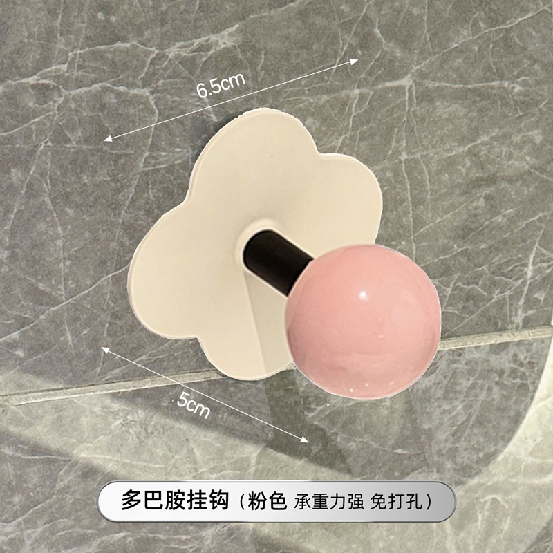 1 juego de ganchos de flores (rosa)