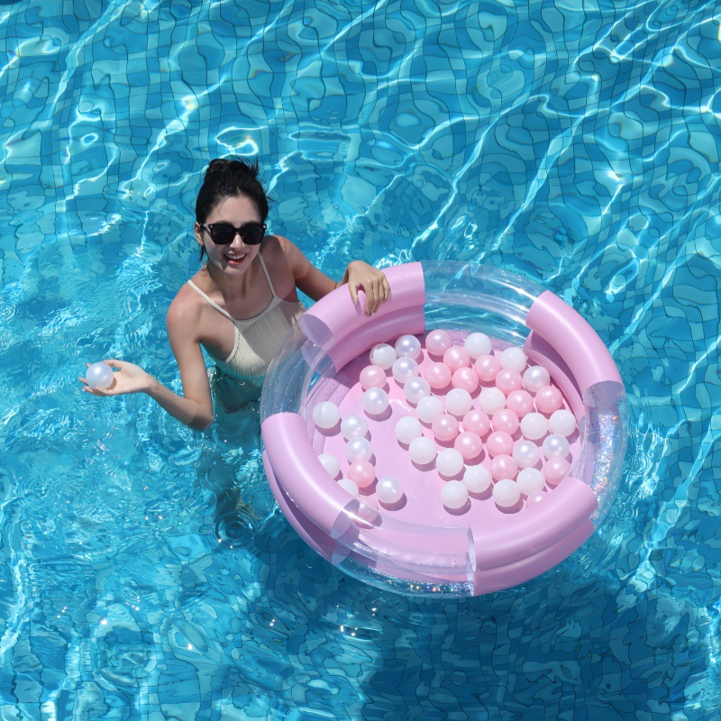 Piscina de sirena de ensueño doble anillo piscina infláble mariposa piscina de luz de luna espesa PVC hogar bebé de verano image 11