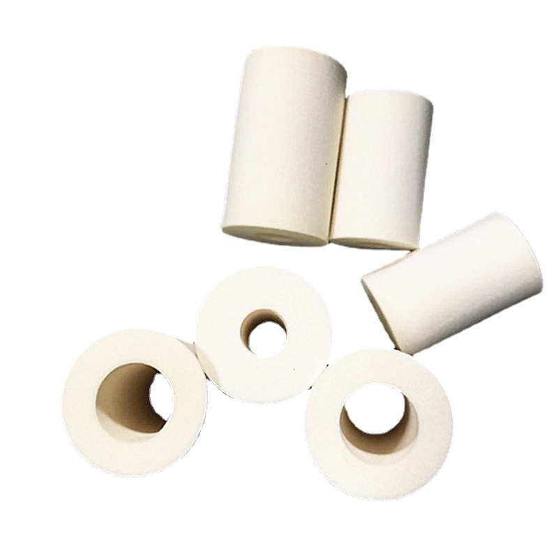 5倍压缩高密度印字海绵块 空心圆柱压缩海绵 印泥吸墨海绵管