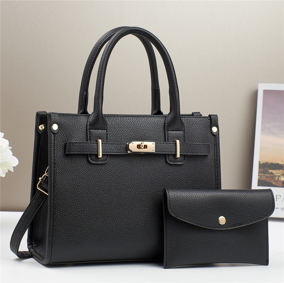 Bolsos de mano de fábrica de gran capacidad para mujeres 2024 bolsos de verano de dos piezas bolsos de hombro