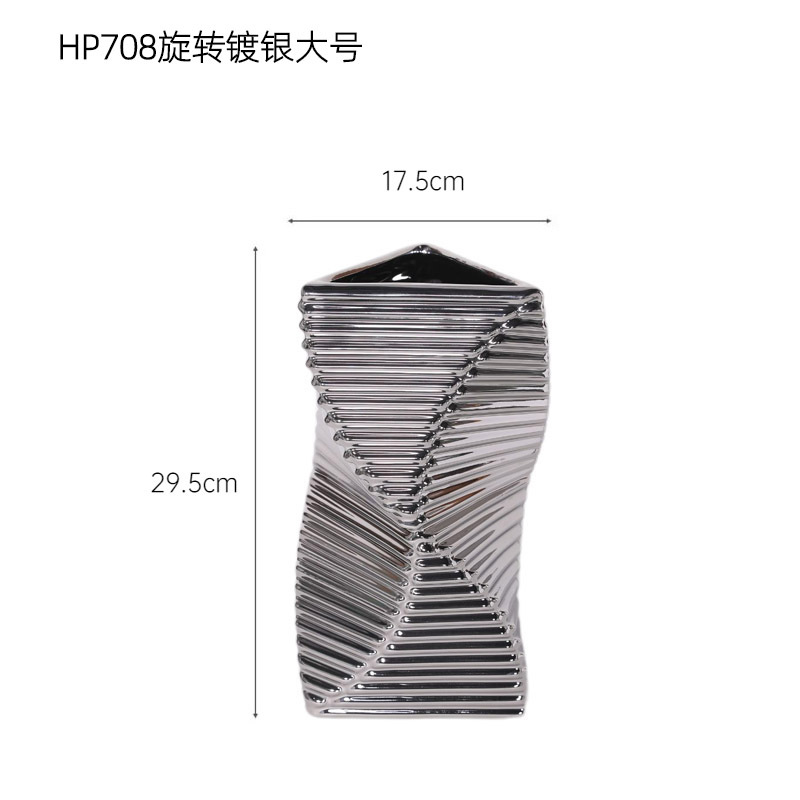 HP708 giratorio plateado-plateado grande