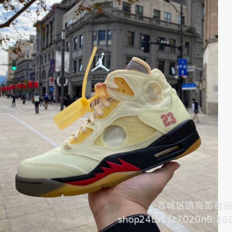 Putian shoe factory original AJ5 basketball shoes Jordan 5 Ryukawa Maple White Cement Ice Blue Air Cushion cross-border men's and women's sports shoes Putian shoe factory original AJ5 basketball shoes Jordan 5 Ryukawa Maple White Cement Ice Blue Air Cushion cross-border men's and women's sports shoes