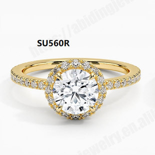 S925 Silver Artificially Cultivated Diamond Ring for Women 9K10K14K18K Gold 1 Carat Real Diamond Bouquet Big Diamond Ring for Women