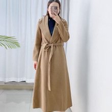 汉派专柜双面羊绒大衣女中长款 2025年新款秋冬季显瘦毛呢外套029