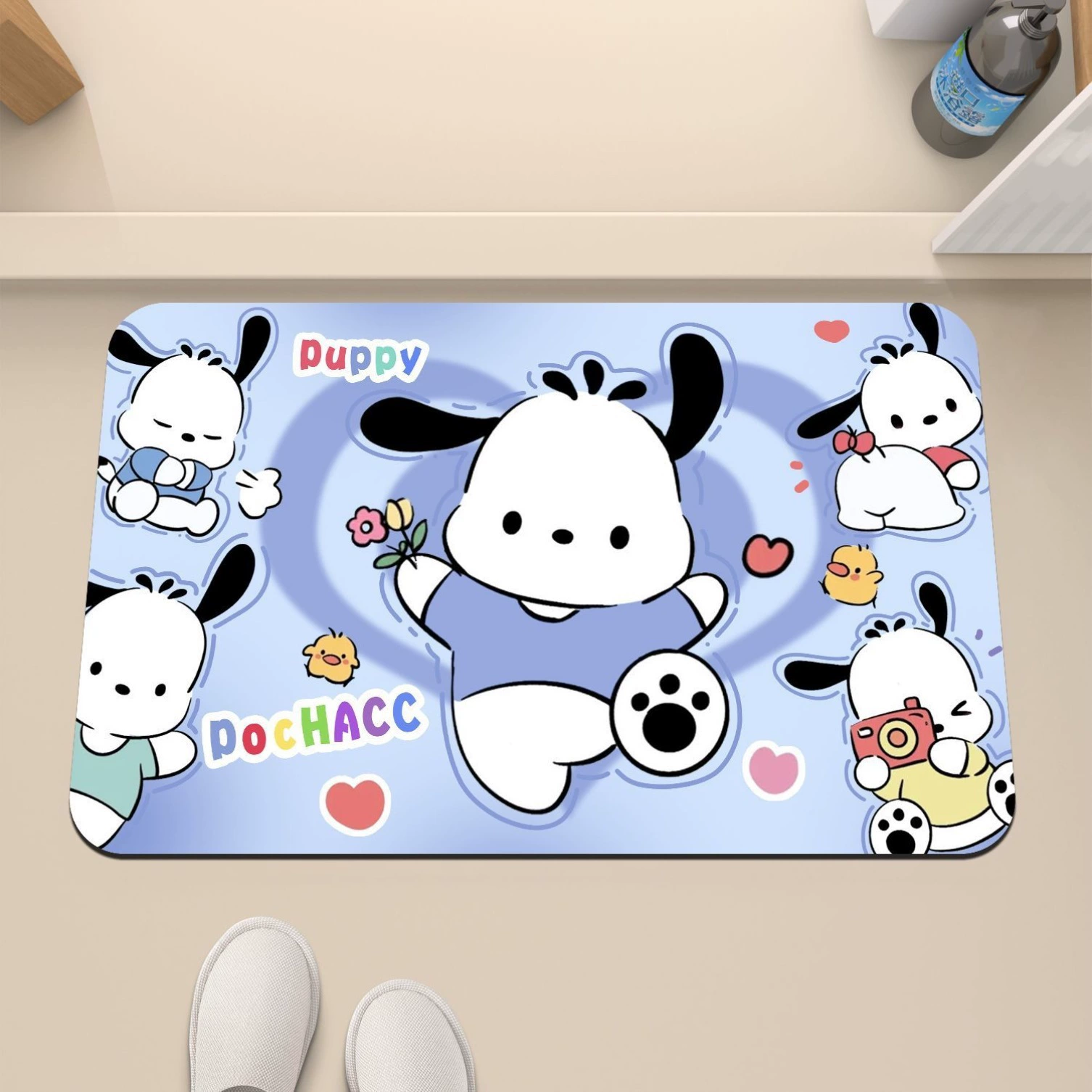 Мультяшный пача собака диатомовая грязь стиль коврик для дома коврик для ванной комнаты коврик для воды