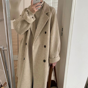 The size has been updated. Hepburn style high-end woolen coat for women. Autumn and winter petite woolen coat, mid-length women's clothing.