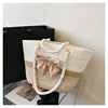Summer straw shoulder bag, 2023, wholesale
