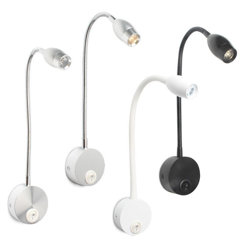 房车软管射灯 改装自行拖挂旅居车睡眠灯 带开关12V床头灯墙头灯