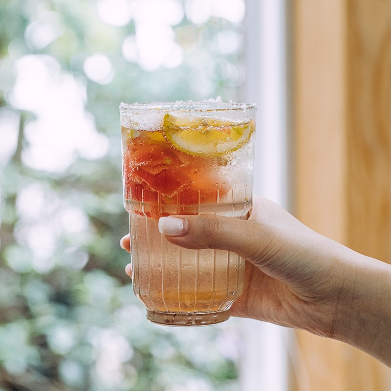 libbey利比領克強化玻璃杯果汁飲料杯創意威士忌酒杯可疊放咖啡杯