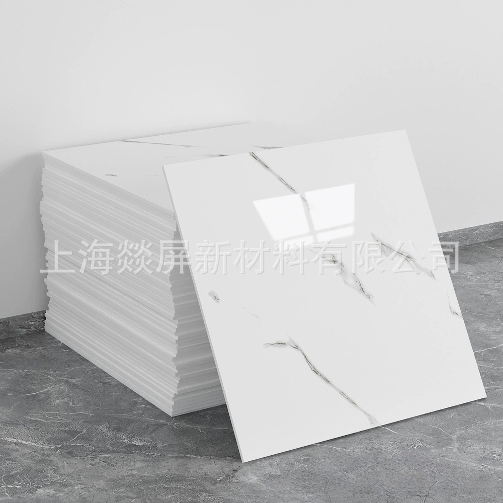 Autoadhesivo impermeable imitación de azulejos de pared de aluminio placa de plástico renovación decoración de cocina de mármol pegatinas de pared de baño