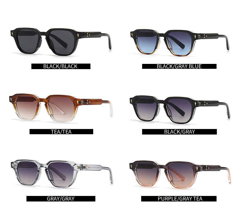 Commerce extérieur transfrontalier européen et américain à monture étroite LUNETTES DE SOLEIL à la mode, tir de rue, charme moderne, rétro LUNETTES DE SOLEIL 3406_voghion.com