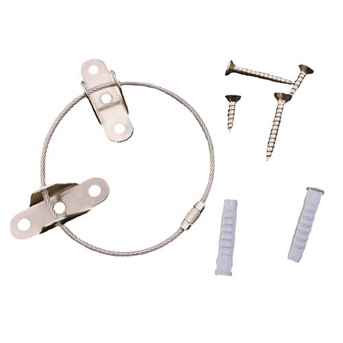 Cross-border children's furniture anti-tip fixer TV cabinet shoe cabinet anti-tilt device wardrobe stainless steel anti-tip buckle