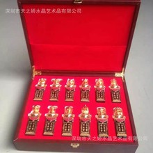 国宝十二生肖玉玺 珐琅彩帝皇宝玺 金镶玉印章收藏礼品