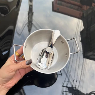 不锈钢双耳碗米酒碗沙拉碗酱料碗薯条水果篮油炸小碗304食品级