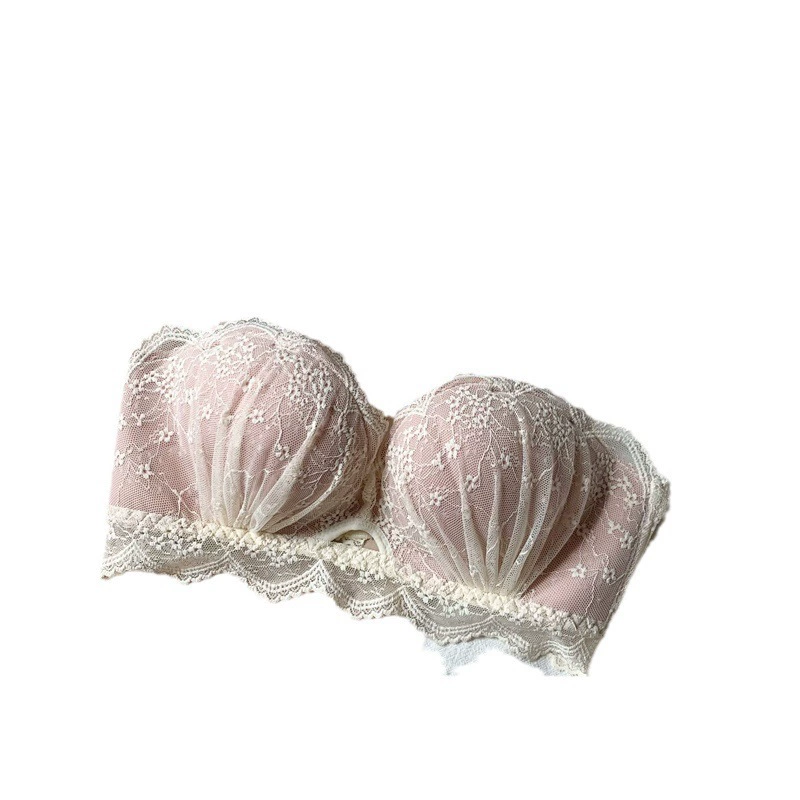 Push up bra, underwear, supporting latex trousers, set, increased thickness