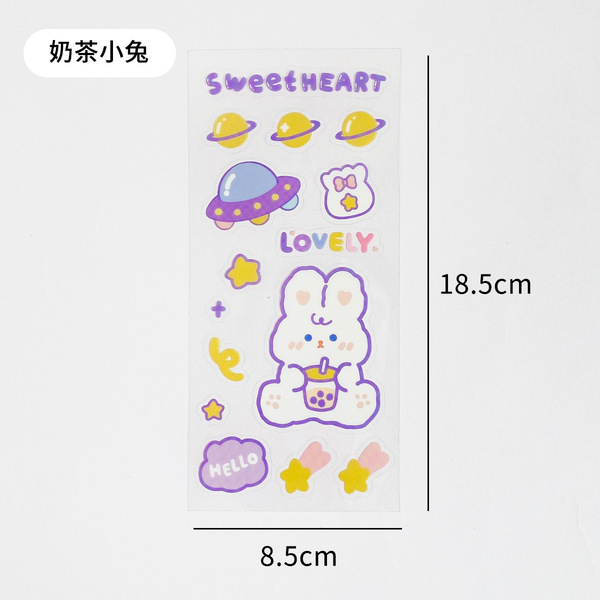 Genuine cartoon transparent sticker PVC