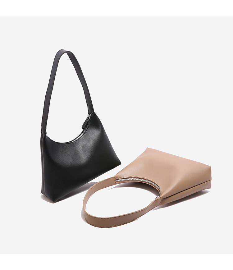546g Weight Sewing Thread Fashion Element Zipper Closure Type Single Shoulder Strap Strap Type Underarm Bag Bags Type Holiday, Daily Occasion PU Material Women's Backpack Backpack Solid Color Pattern All Seasons Season Women's Gender Basic Style Dumpling Shape Shape Women's PU Solid Color Basic Sewing Thread Dumpling Shape Zipper Underarm Bag 3