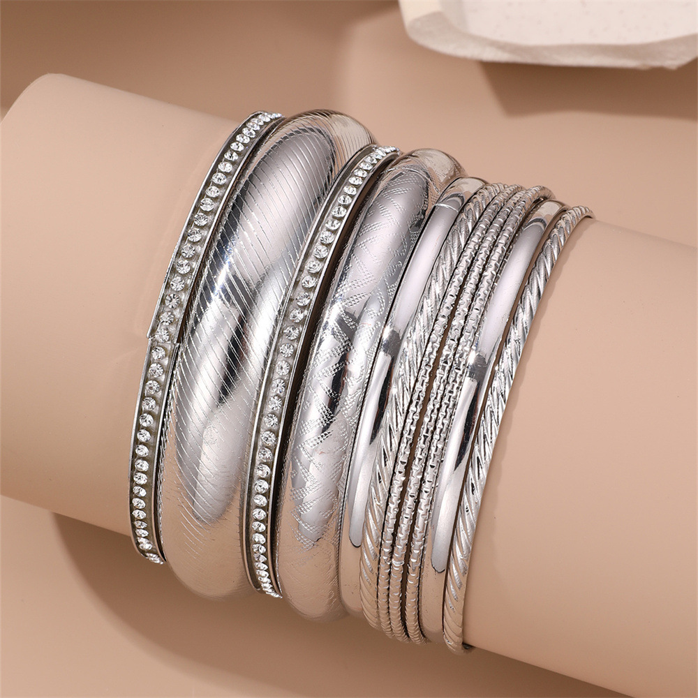 Bohemský set náramkov pre ženy geometrické šperky štýlové_voghion.com