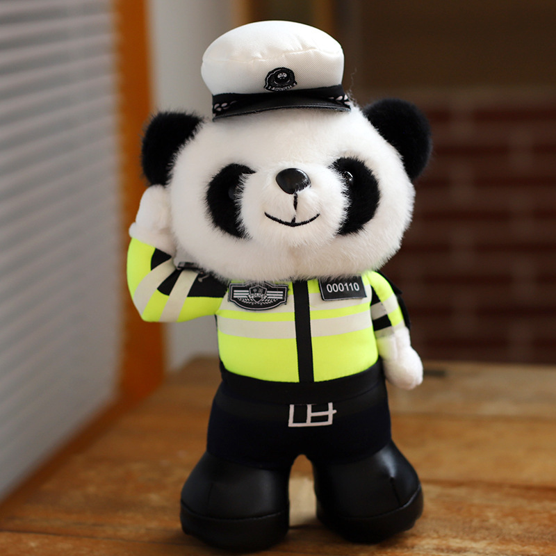 Uniforme de policía de emergencia de bomberos de policía Teddy Bear muñeca Jewel muñeca juguete de peluche regalo