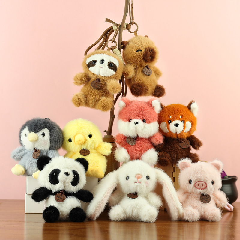 Nueva serie de muñecas de peluche panda muñecas de peluche colgante lindo muñeca de animales almohada muñeca de regalo